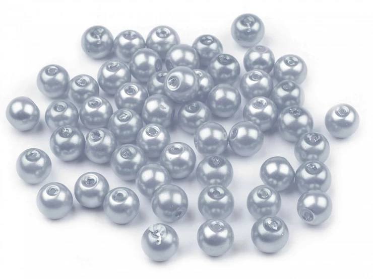Sklenené voskové perly Ø6 mm - 50g
