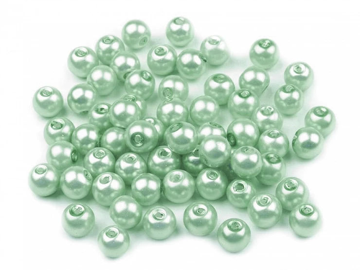 Sklenené voskové perly Ø6 mm - 50g