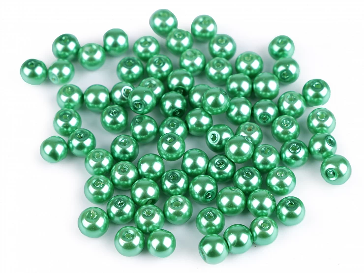 Sklenené voskové perly Ø6 mm - 50g