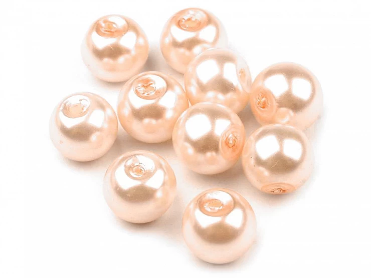Sklenené voskové perly Ø8 mm - 50g