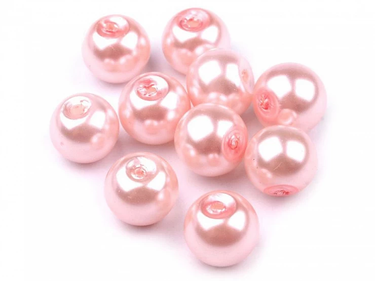 Sklenené voskové perly Ø8 mm - 50g