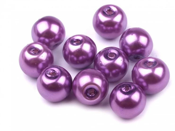 Sklenené voskové perly Ø8 mm - 50g