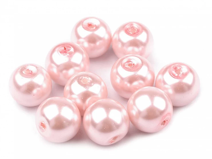 Sklenené voskové perly Ø10 mm - 50g