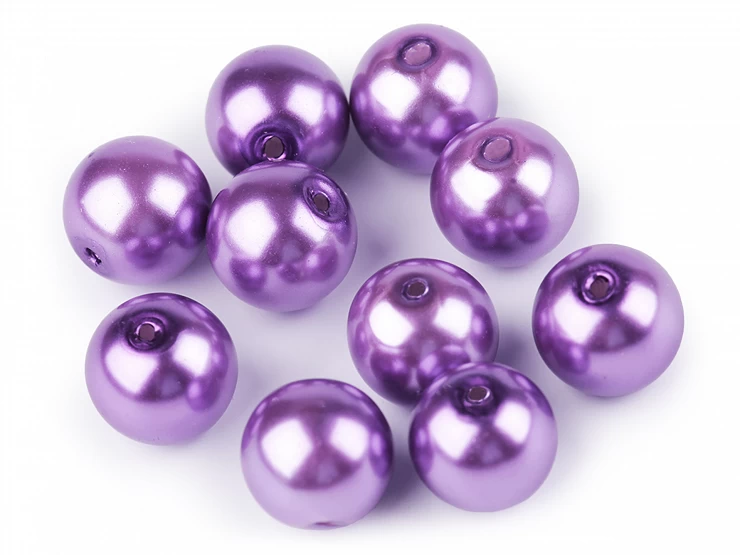 Sklenené voskové perly Ø10 mm - 50g