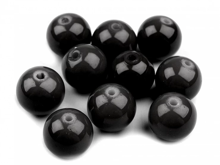 Sklenené voskové perly Ø10 mm - 50g