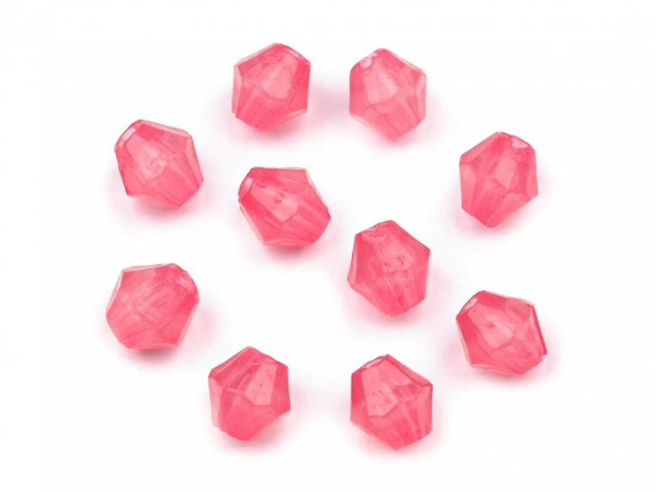 Plastové koráliky brúsené slniečko 4x4 mm - 20g
