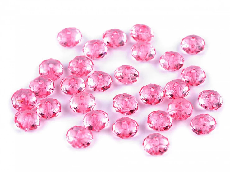 Plastové / akrylové korálky brúsené slávik 5x8 mm - 20g
