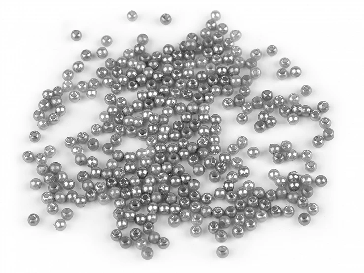 Plastové voskové koráliky / perly Glance Ø3 mm - 10g