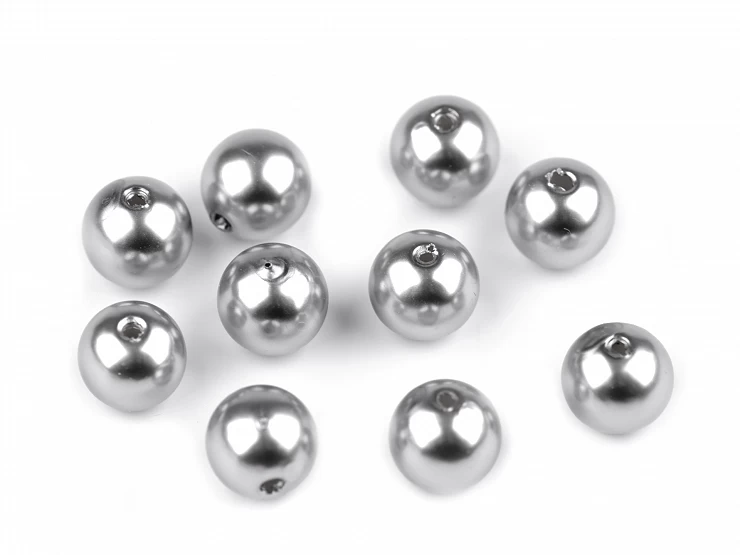 Plastové voskové koráliky / perly Glance Ø10 mm - 20g