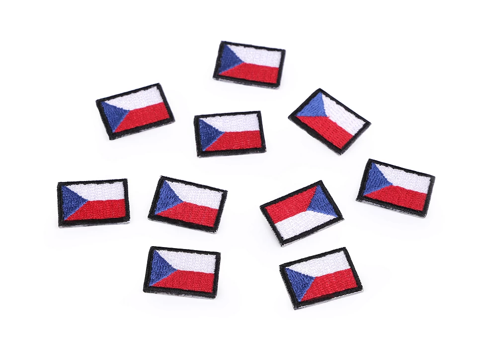 Nažehľovačka mini česká vlajka- 1ks