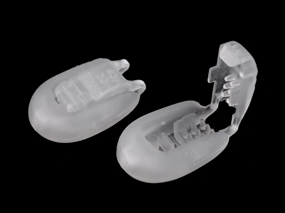 Plastová koncovka 15x19 mm zamačkávacia – variant 4 Transparent – 5 ks