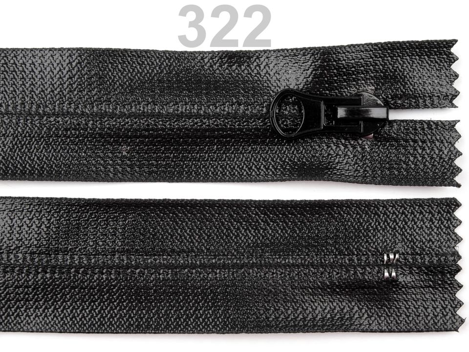 Vodeodolný zips šírka 7 mm dĺžka 18 cm špirálový - 1 ks