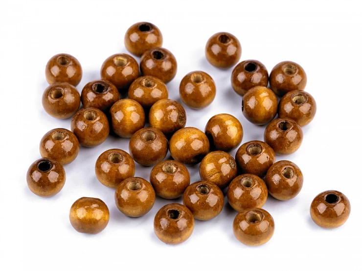 Drevené korálky Ø10 mm - 20g