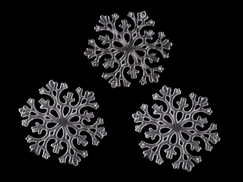 Vločka na zavesenie Ø8,5 cm- 3ks