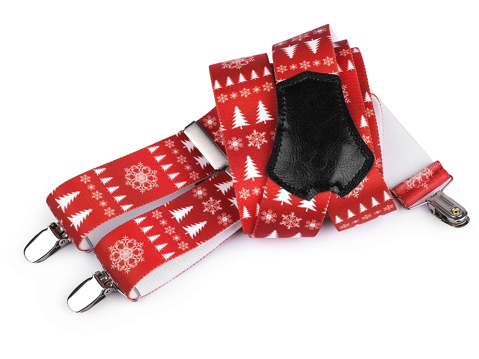Traky vianočné šírka 3,5 cm dĺžka 120 cm - 1 ks