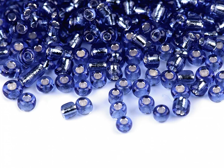 Rokajl sklenený 8/0 s prieťahom 3mm - 50 g