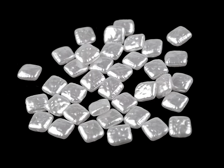 Plastové voskové korálky / perly Glance 10x11 mm - 10g