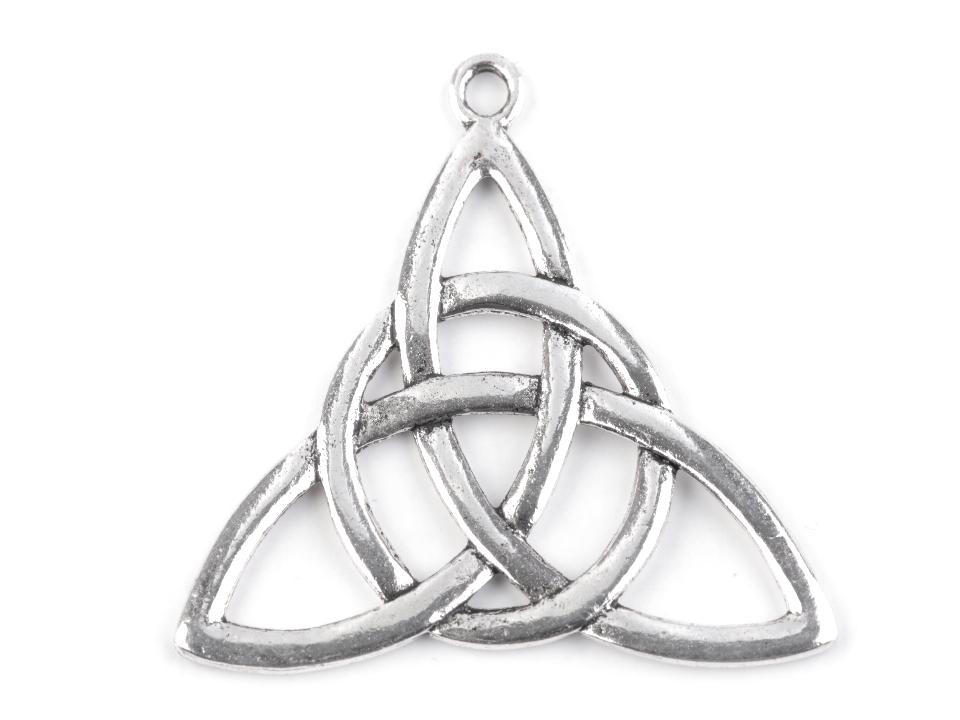 Prívesok keltský triquetra 44x49 mm - 1 ks