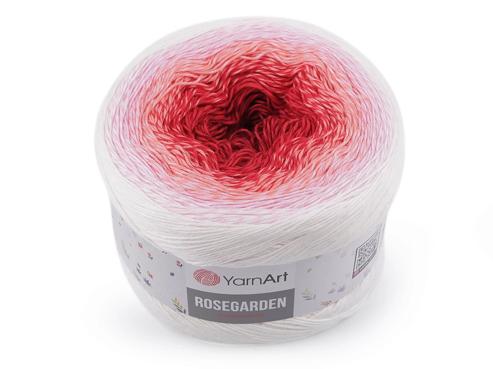 Bavlnená pletacia priadza YarnArt Rosegarden 250g
