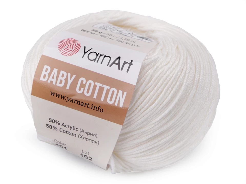 Pletacia priadza YarnArt Baby Cotton 50g