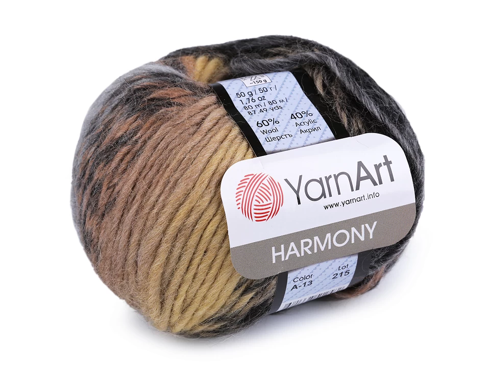 Pletacia priadza YarnArt Harmony 50g