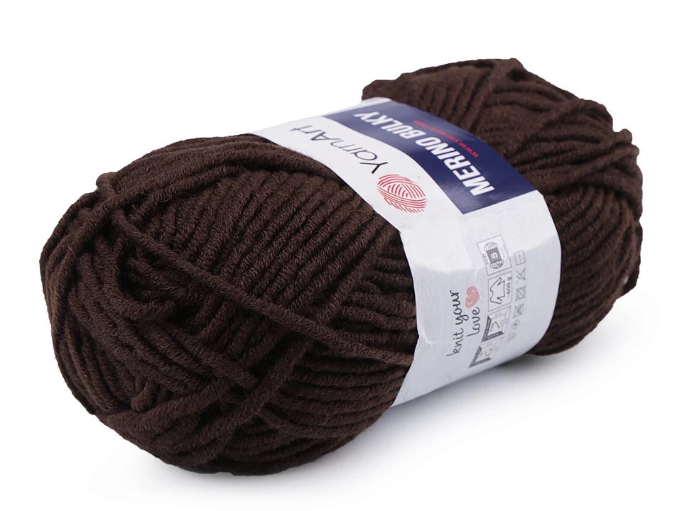 Pletacia priadza YarnArt Merino Bulky (hrčky) 100g