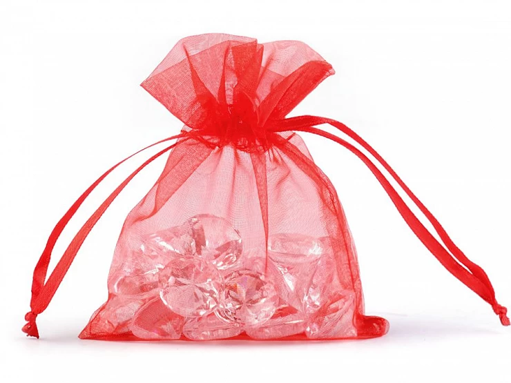 Darčekové vrecúško 9x11 cm organza - 10ks