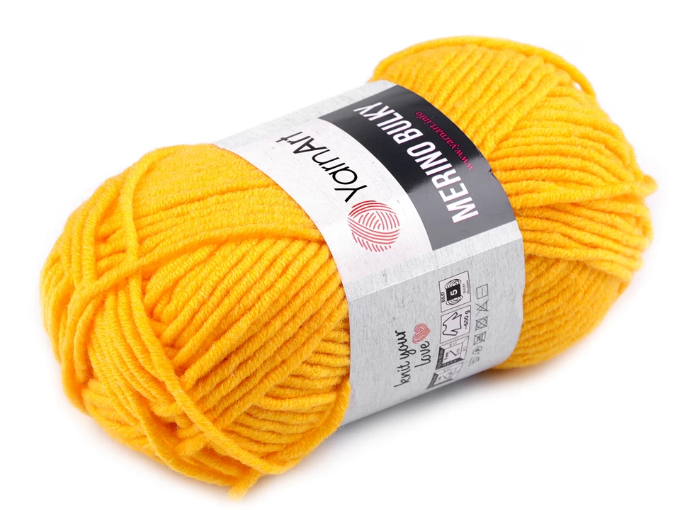Pletacia priadza YarnArt Merino Bulky (hrčky) 100g