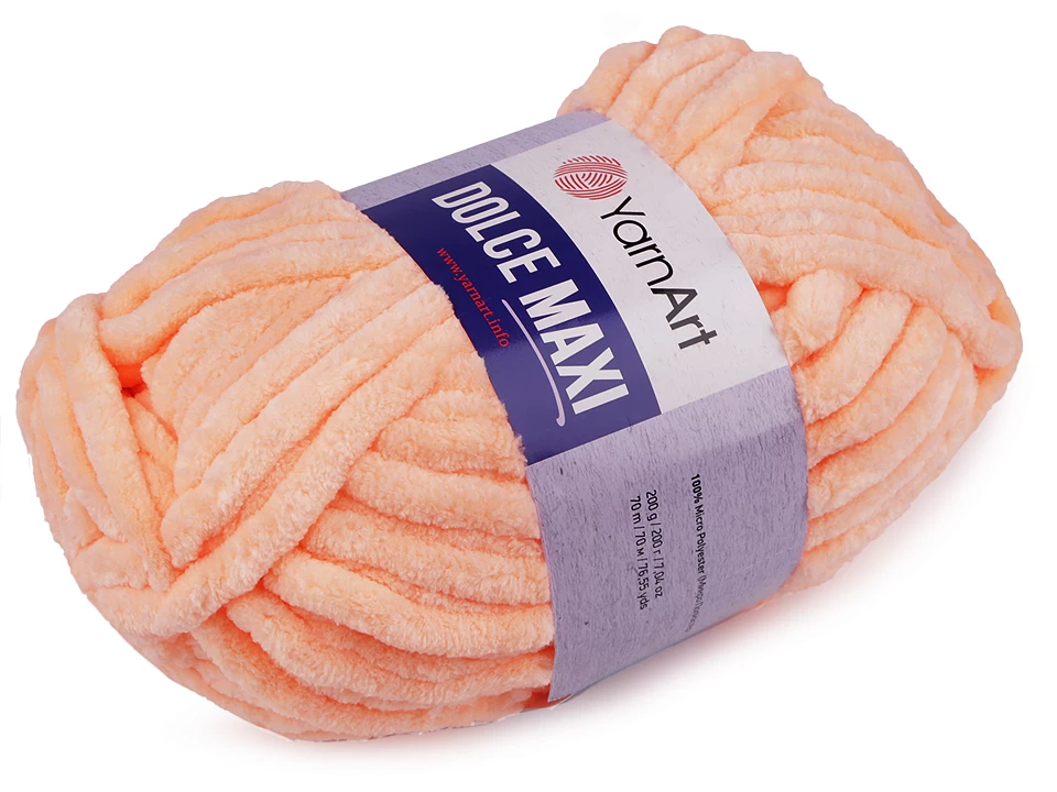 Pletacia žinylková priadza YarnArt Dolce Maxi 200g