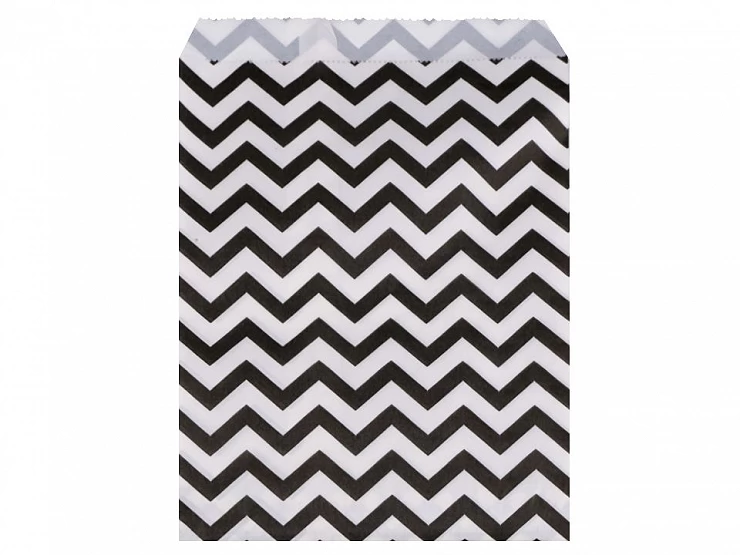Papierový sáčok chevron 15x22,5 cm - 100 ks