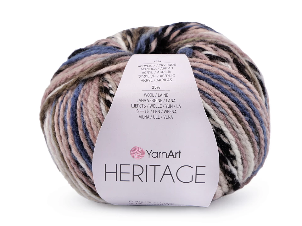 Pletacia priadza YarnArt Heritage 50g