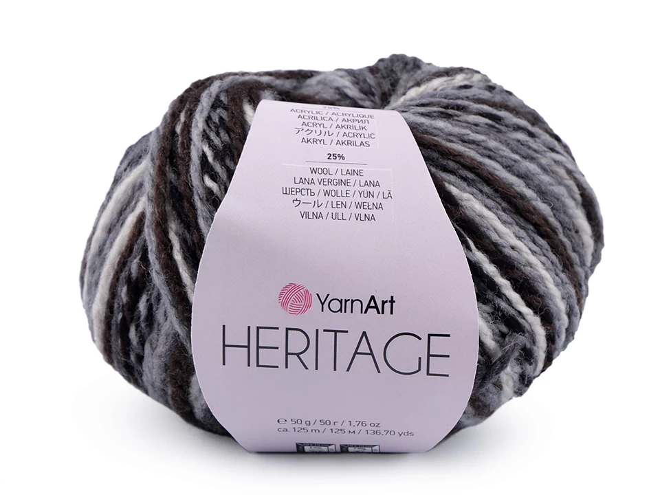 Pletacia priadza YarnArt Heritage 50g