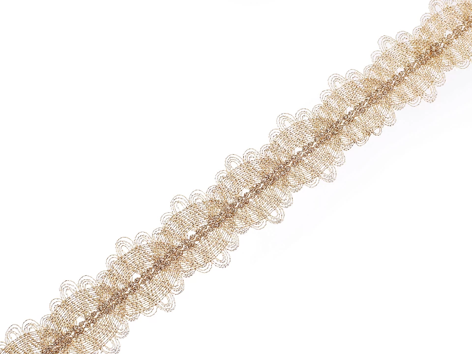 Lurexový prámik / čipka šírka 33 mm -1m