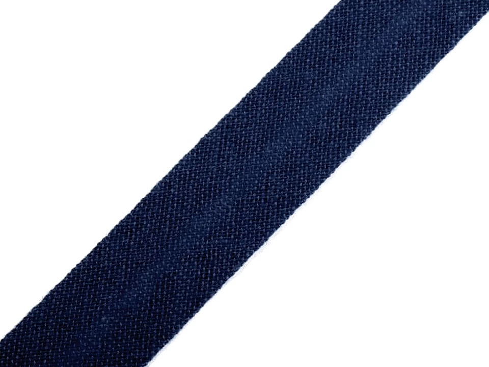 Šikmý prúžok bavlnený šírka 14mm zažehlený -1m