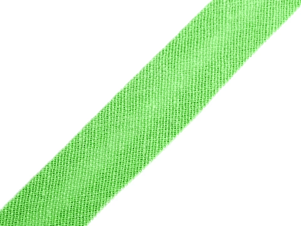 Šikmý prúžok bavlnený šírka 14mm zažehlený -1m