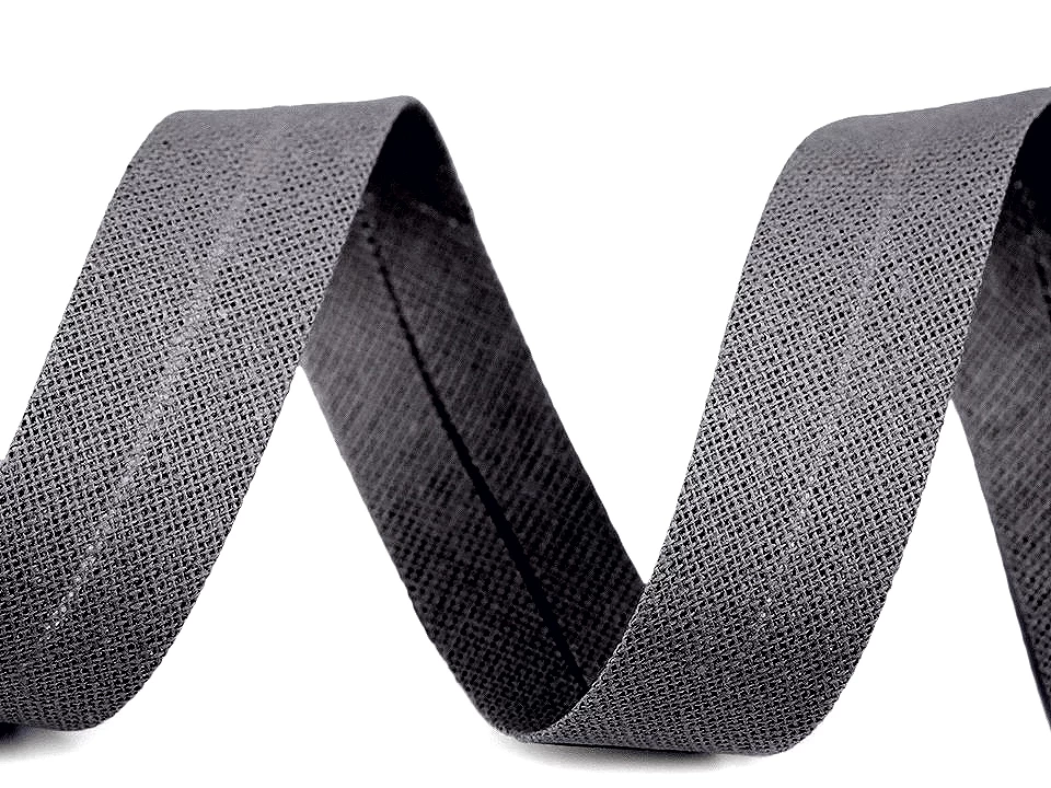 Šikmý prúžok bavlnený šírka 18 mm zažehlený -1m