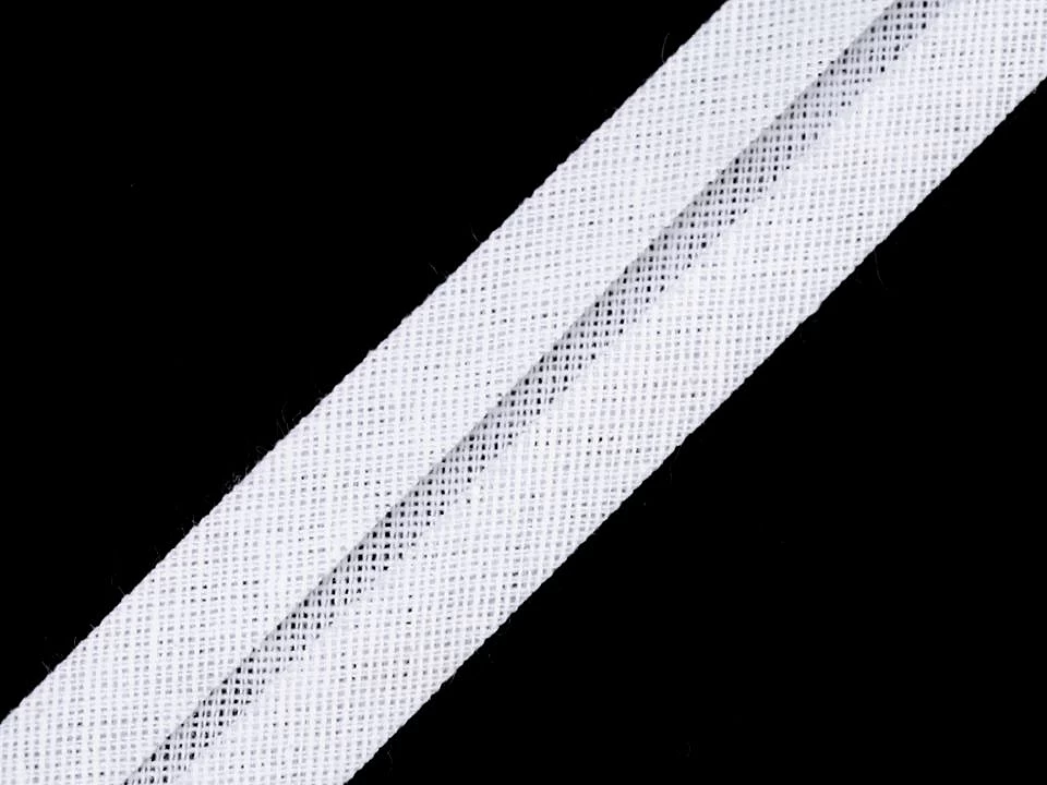 Šikmý prúžok bavlnený šírka 20 mm zažehlený -1m
