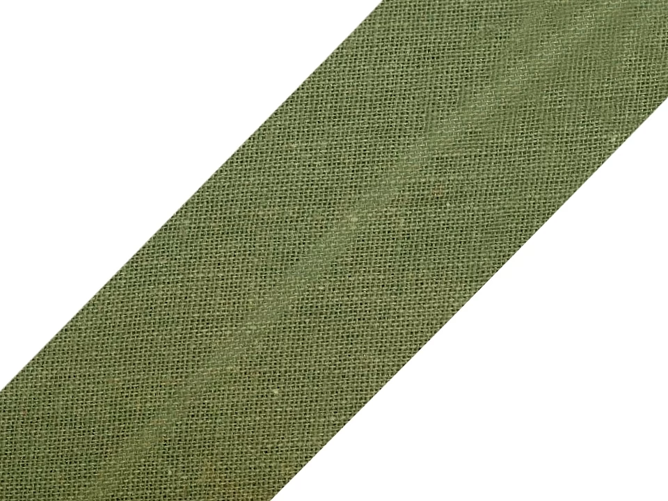 Šikmý prúžok bavlnený šírka 30mm zažehlený -1m