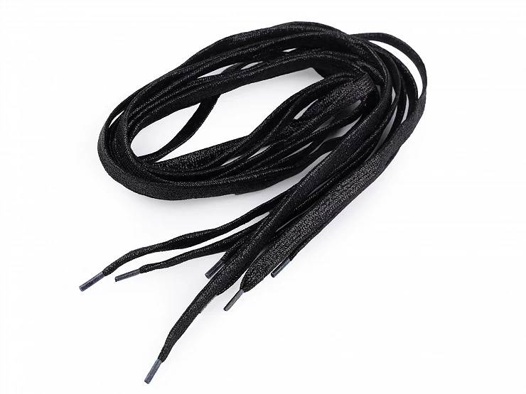 Odevná šnúra / šnúrky s metalickým efektom, dĺžka 110 cm - 2ks