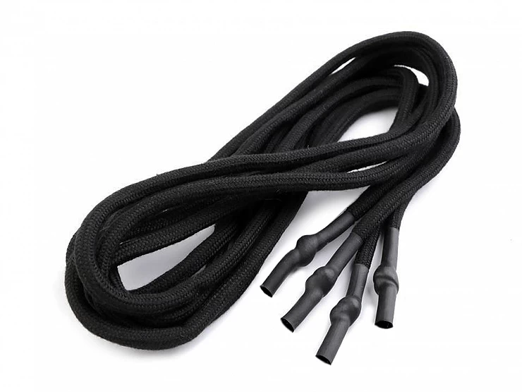 Odevná šnúra s koncovkami do kapucní, dĺžka 130-140 cm - 2ks