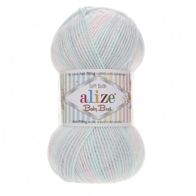 Pletacia priadza Alize Baby Best Batik 100g