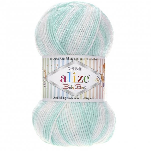 Pletacia priadza Alize Baby Best Batik 100g