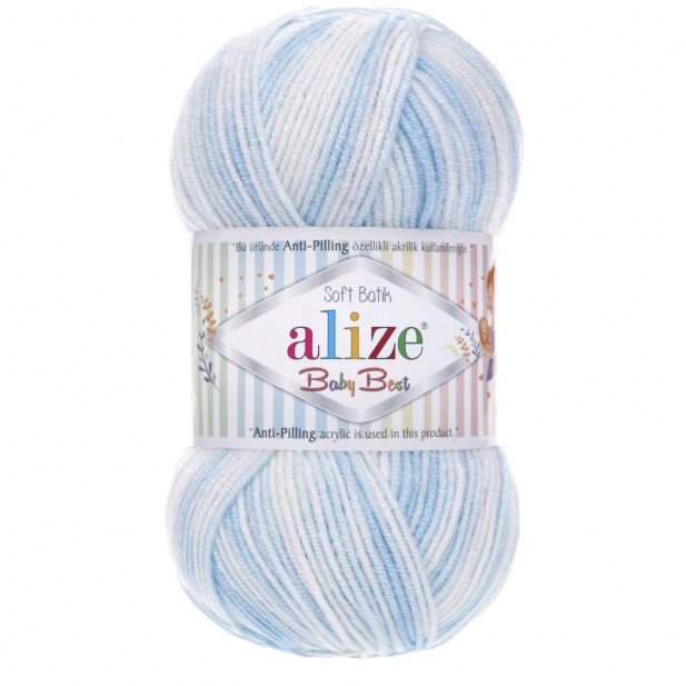 Pletacia priadza Alize Baby Best Batik 100g