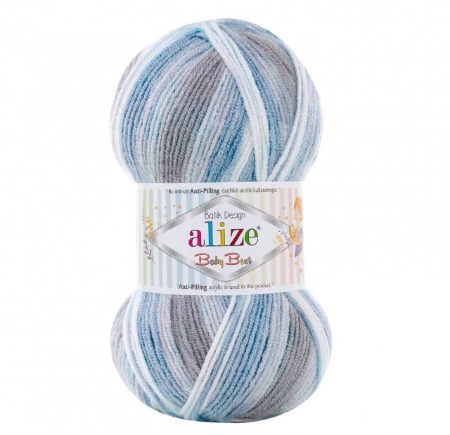 Pletacia priadza Alize Baby Best Batik 100g