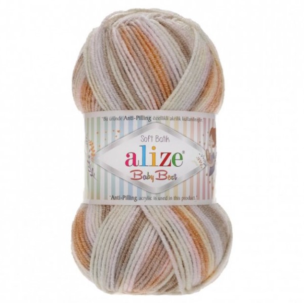Pletacia priadza Alize Baby Best Batik 100g