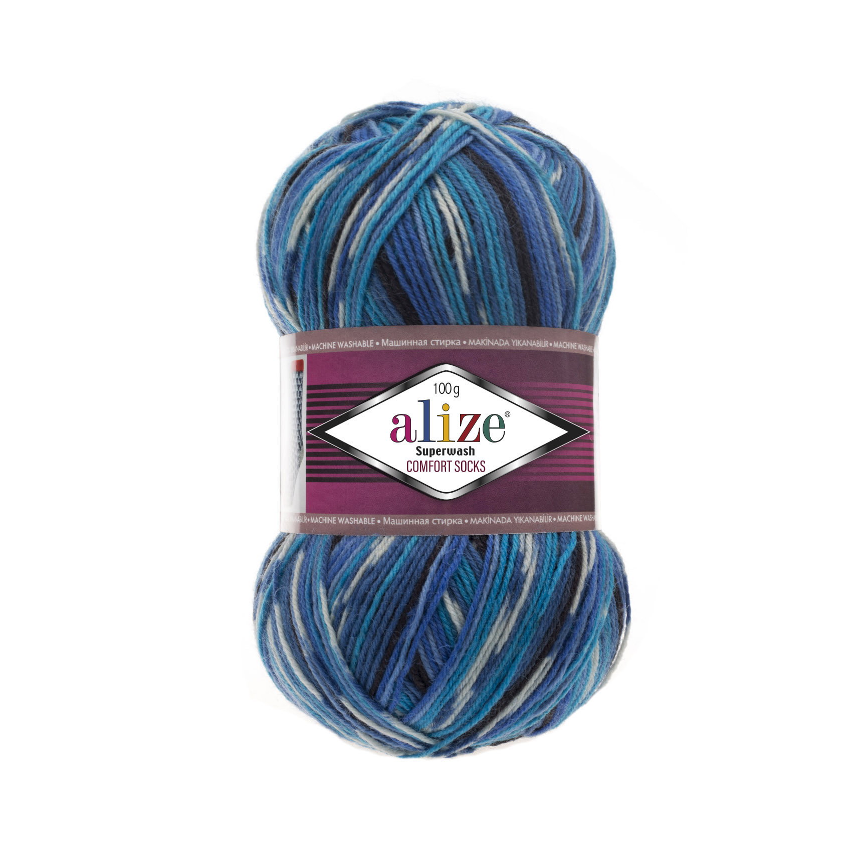 Pletacia ponožková priadza Alize Superwash comfort socks 100g