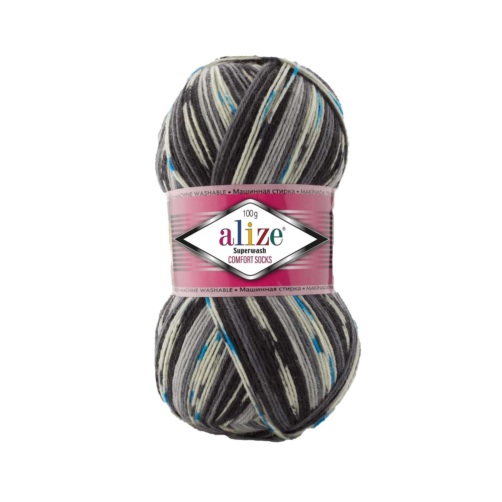 Pletacia ponožková priadza Alize Superwash comfort socks 100g