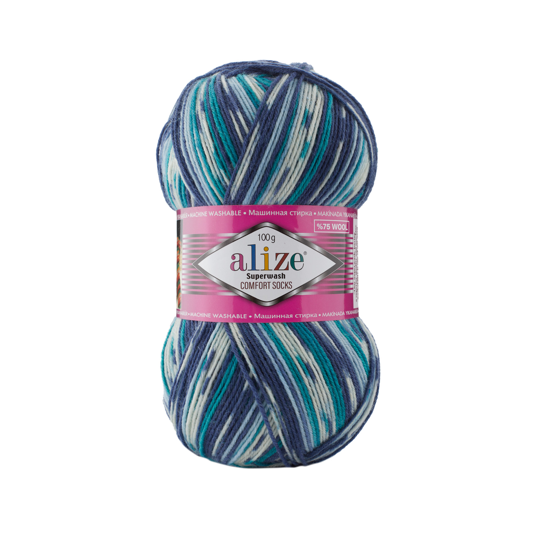 Pletacia ponožková priadza Alize Superwash comfort socks 100g