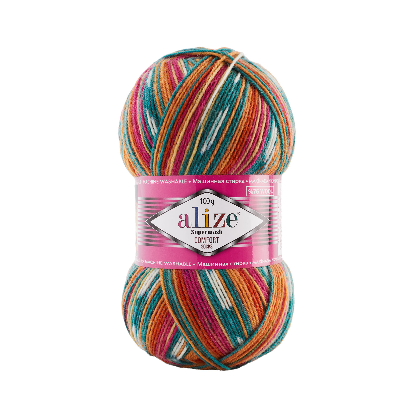 Pletacia ponožková priadza Alize Superwash comfort socks 100g