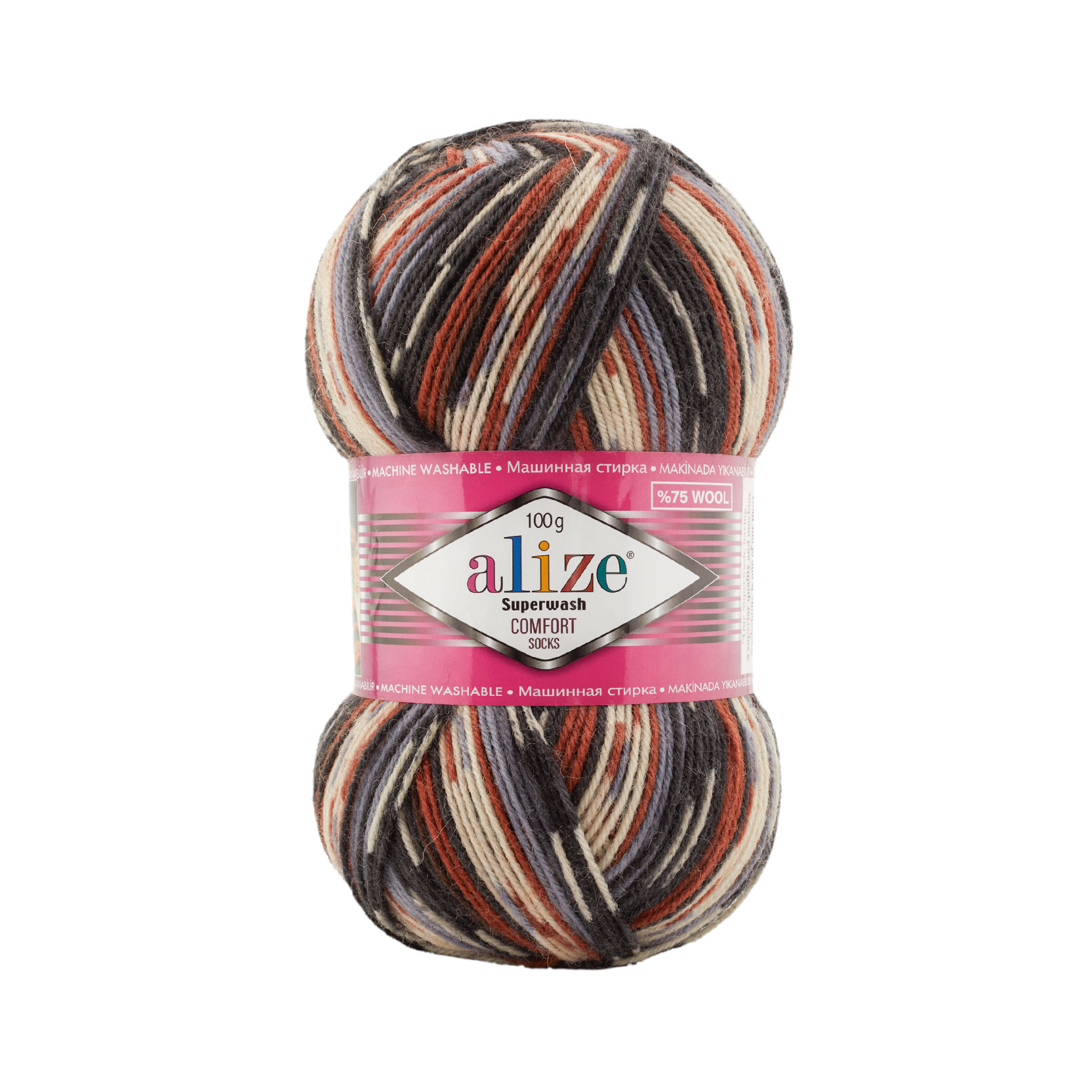Pletacia ponožková priadza Alize Superwash comfort socks 100g